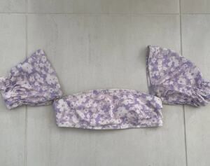 Peony Swim Bikini Top Lavender Fleur Swimwear Beach Summer